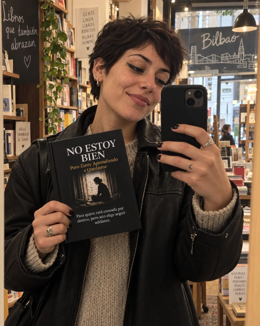Lectora del libro No Estoy Bien en Chile